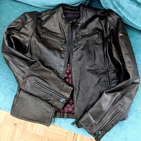 Vintage Levi's genuine leather jacket in cognac - Picture 2 of 8
